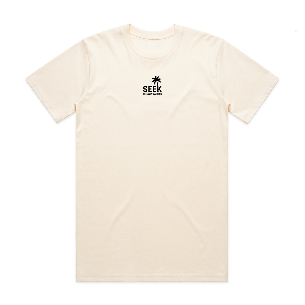 Seek Freedom Palm Tee - Beige